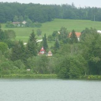Blick vom See zur Villa Königsdorfer